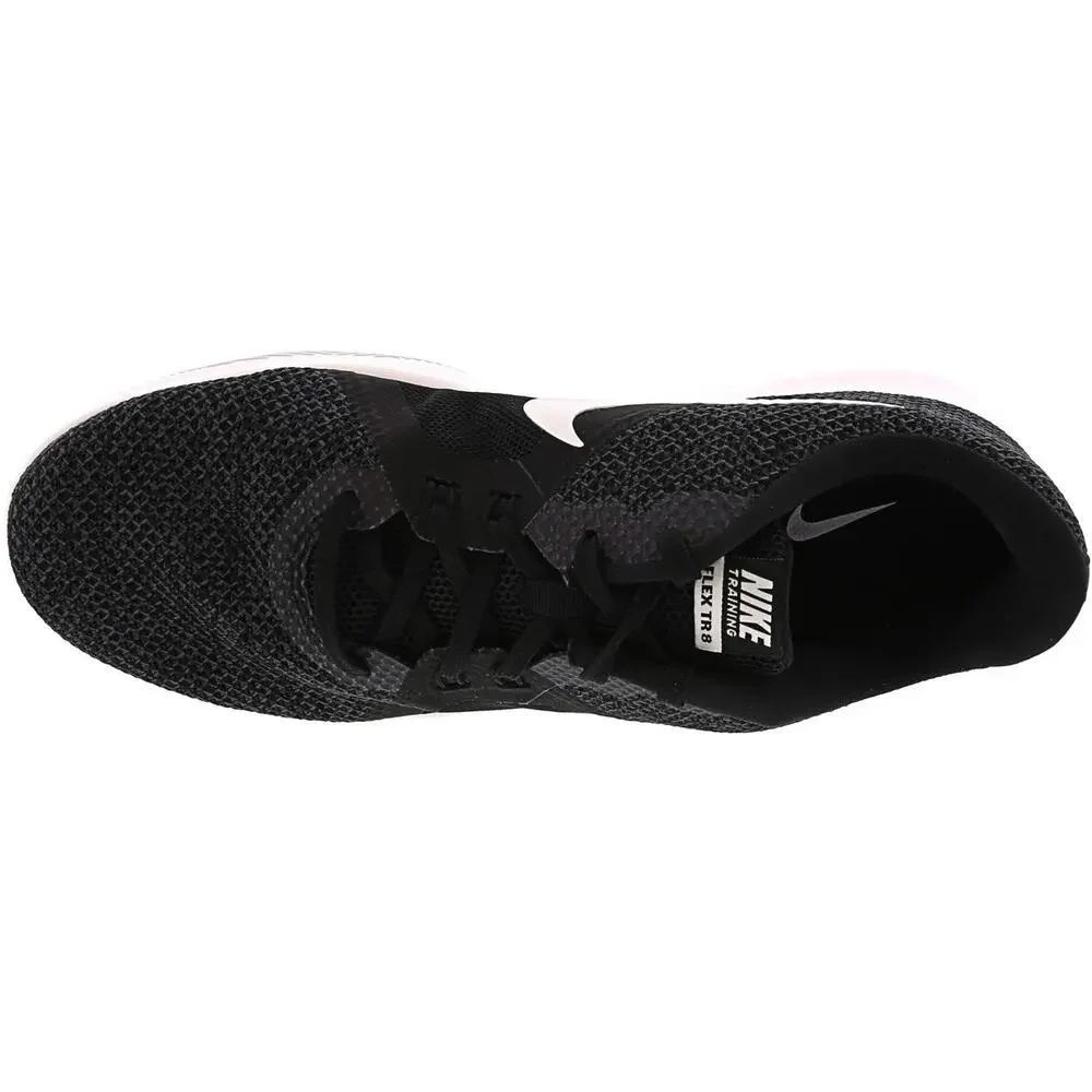 NIKE WOMENS FLEX TRAINER 8 BLACK/ANKLE-HIGH MESH TRAINING SHOES - 9.5W